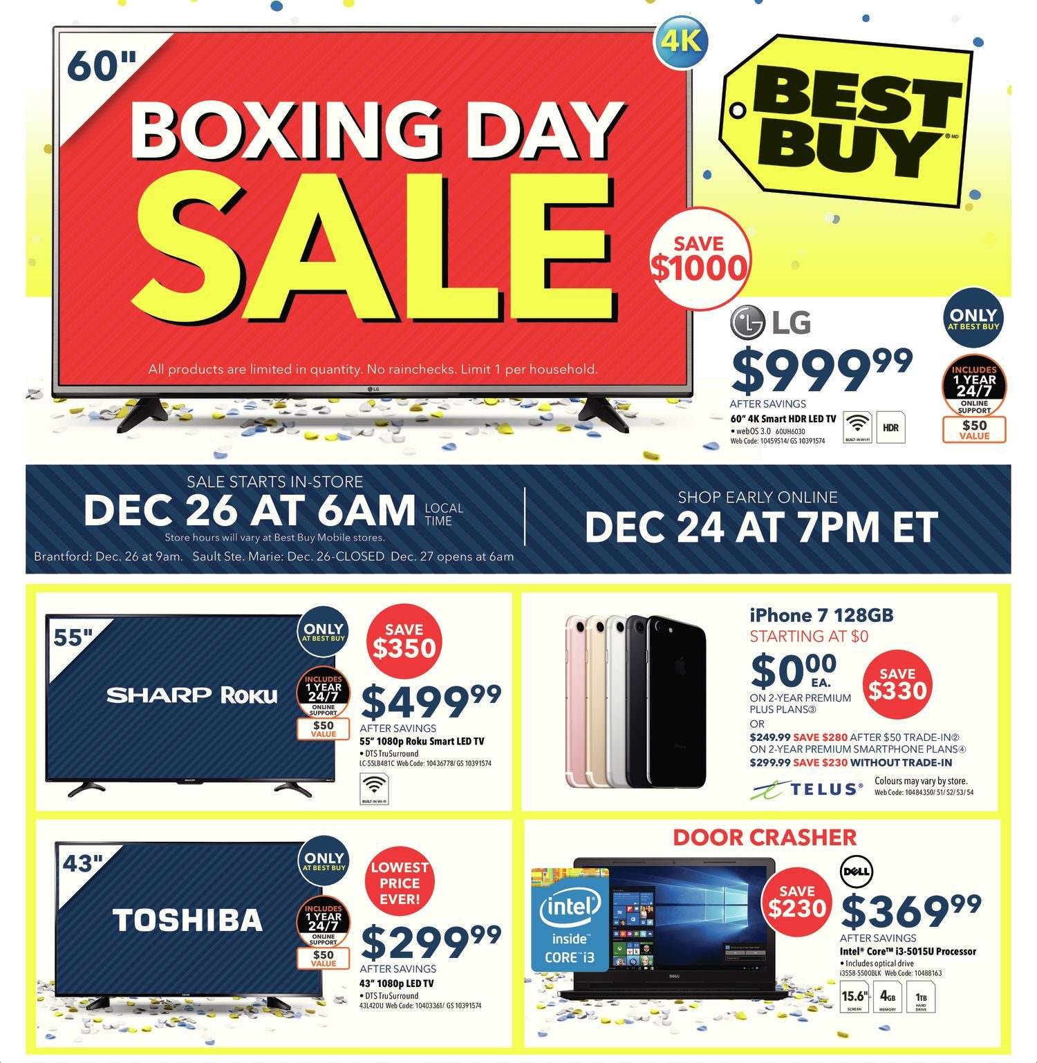Best Buy Weekly Flyer - Boxing Day Sale - Dec 25 – 29 