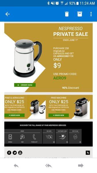Nespresso Private Sale - Buy Pods get an almost free Aerocino and/or Pixie Machine - ends June 1st - RedFlagDeals.com