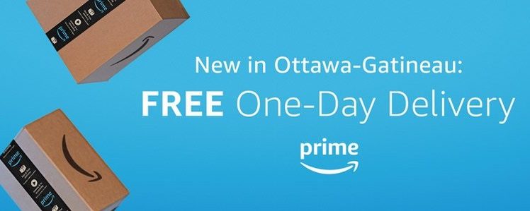 Amazon Brings Free One-Day Delivery to Ottawa-Gatineau