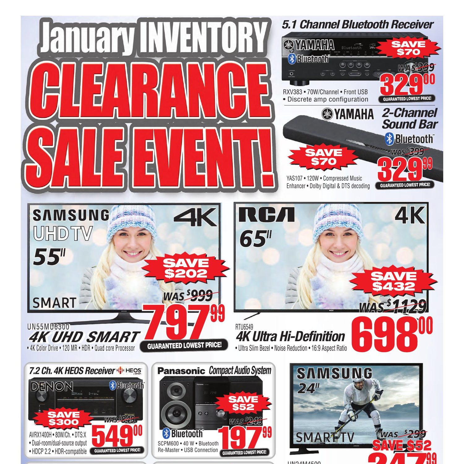 January Inventory 2001 Audio Video Weekly Flyer - Weekly - January Inventory Clearance ...