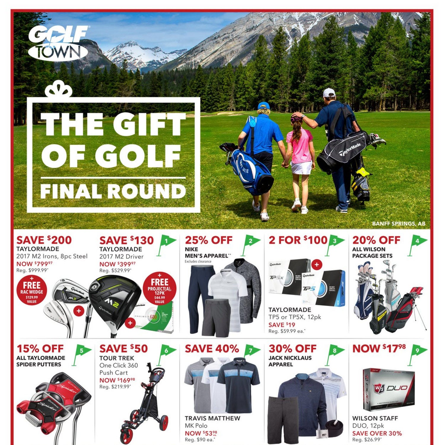 Golf Town Weekly Flyer - The Gift of Golf - Jun 14 – 20 - RedFlagDeals.com