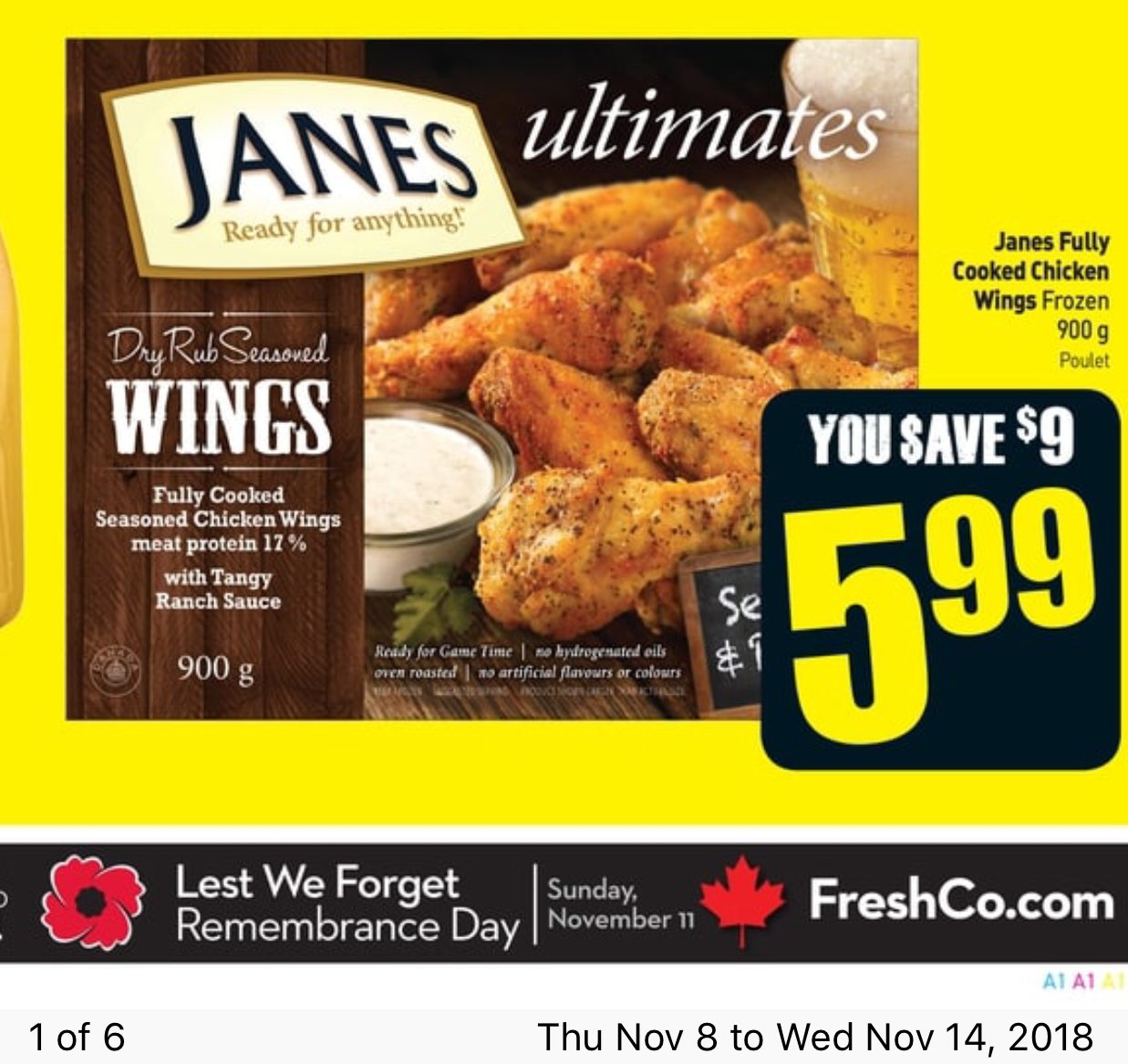 Fresh Co Hot Janes Ultimates Dry Rub Seasoned Chicken Wings Frozen 5 99 Redflagdeals Com Forums