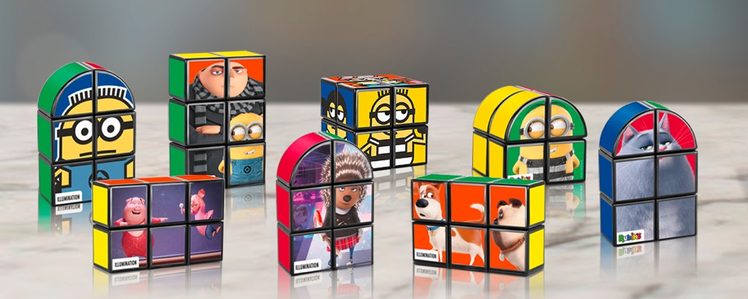 Universal Animation Rubik's Puzzle Happy Meal Toys Are Now At McDonald's Canada (November 2018)