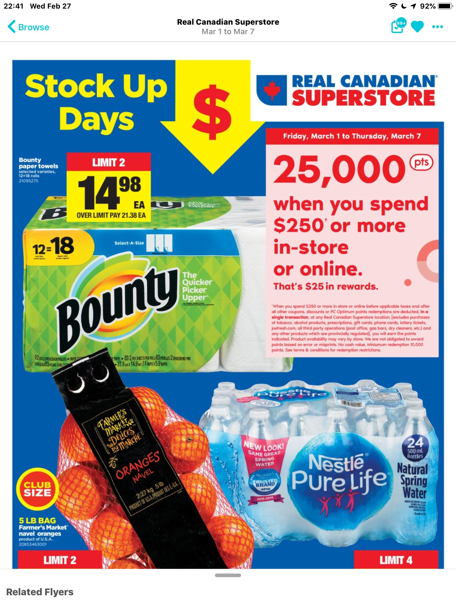 [Real Canadian Superstore] RCSS: 15000 points for every $50 on ...