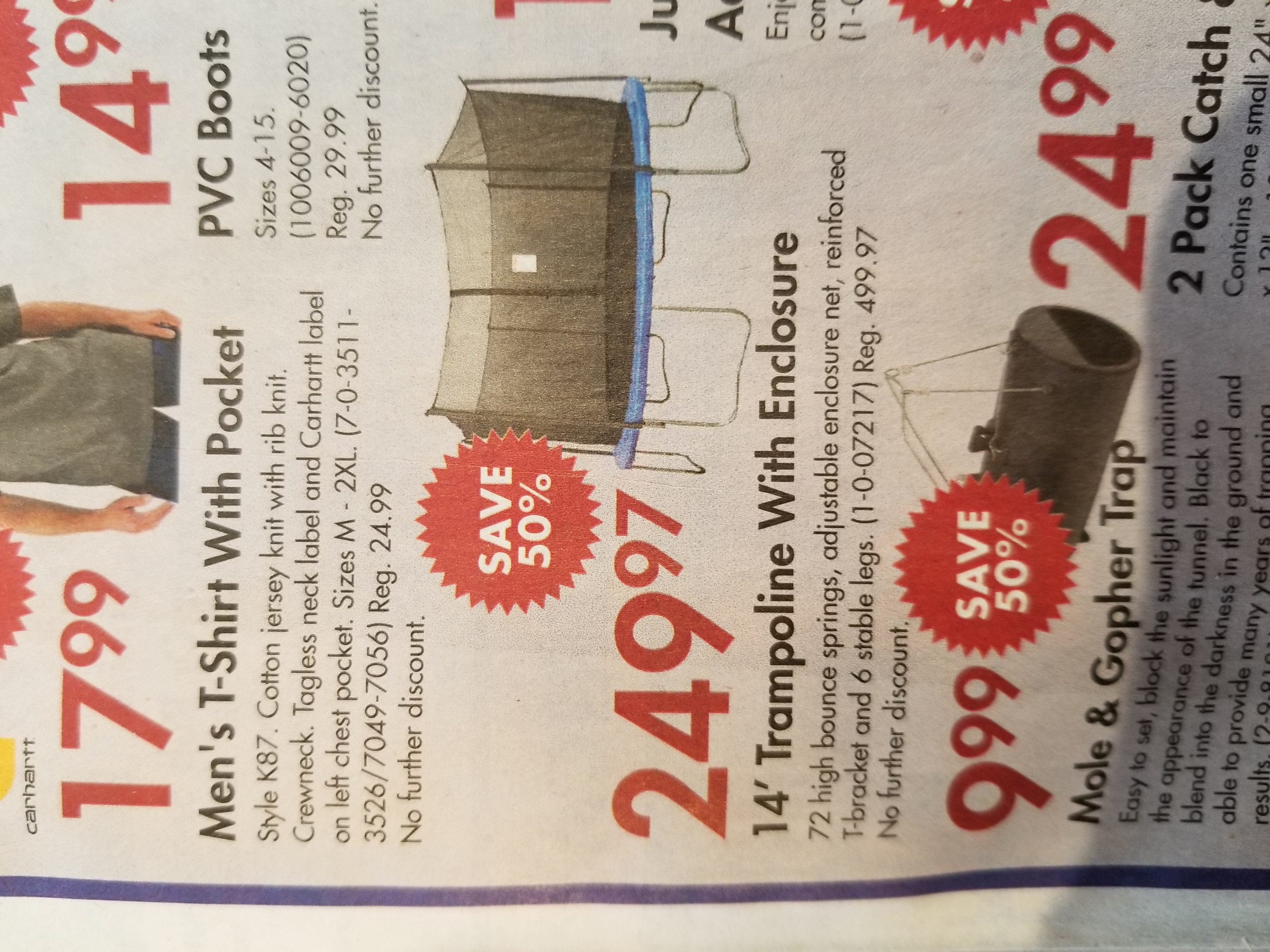 [PeaveyMart] 50 off 14" Trampoline and net Forums