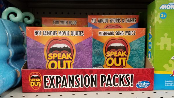  Hasbro Gaming Speak Out Expansion Pack: Misheard Song Lyrics :  Toys & Games