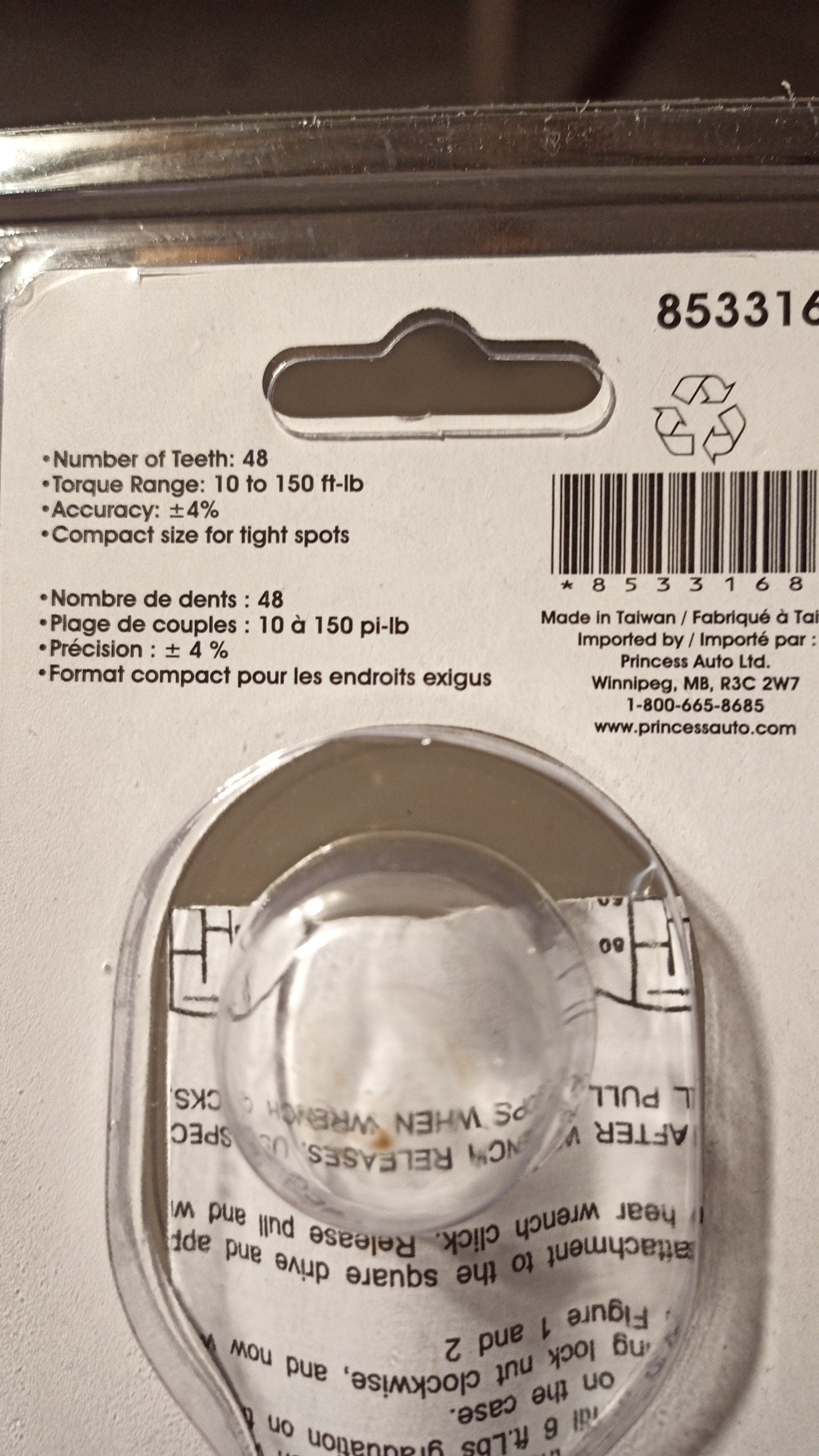 [Princess Auto] 1/2 in. dr Click Type Torque Wrench 19.99 (instore