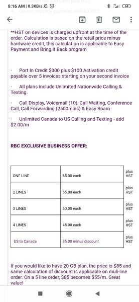 telus small business plan redflagdeals