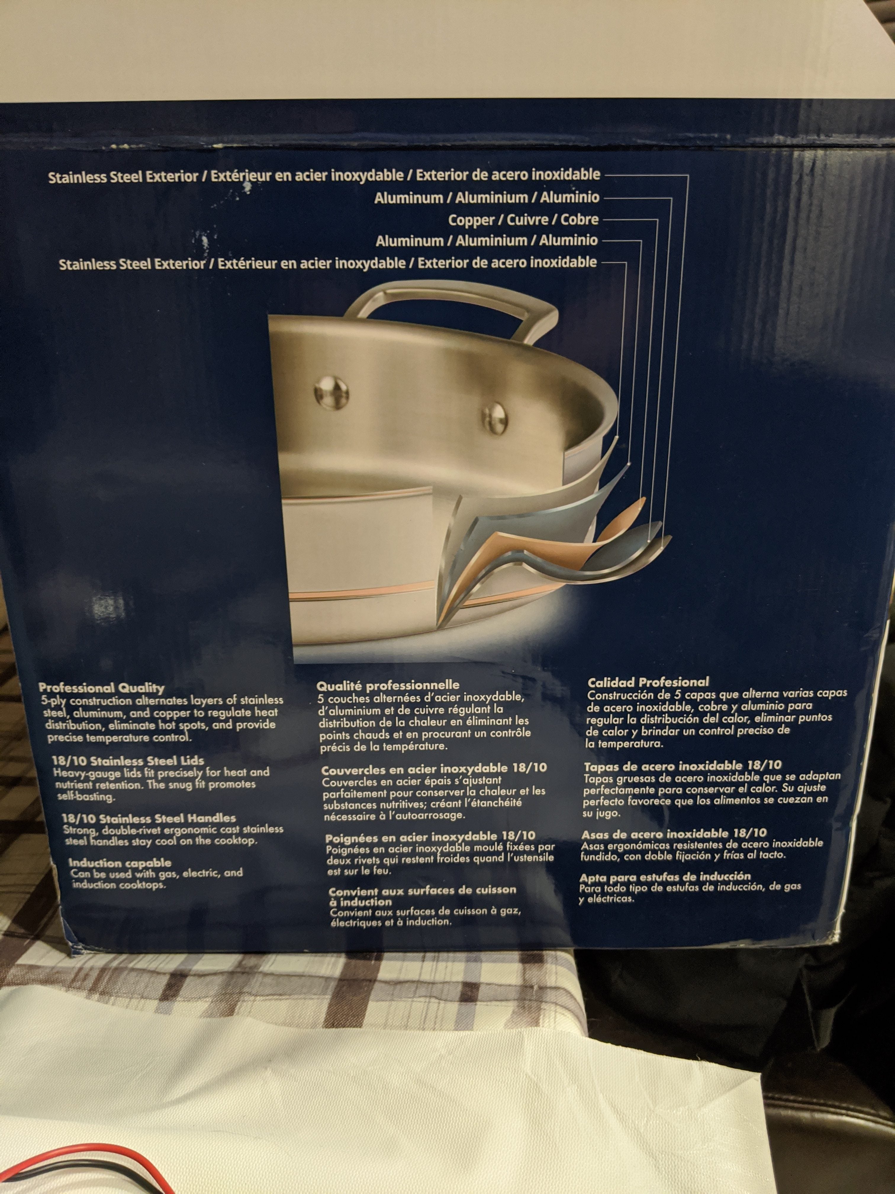 Excited to get the Kirkland signature 5-ply stainless steel cookware set :  r/Costco