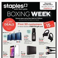 Staples - Boxing Week Sale Flyer