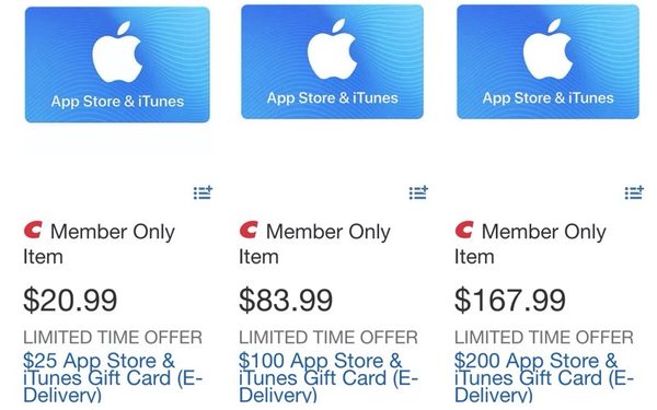 Costco] $100 iTunes Gift Cards $83.99 online/$79.99 - RedFlagDeals.com  Forums