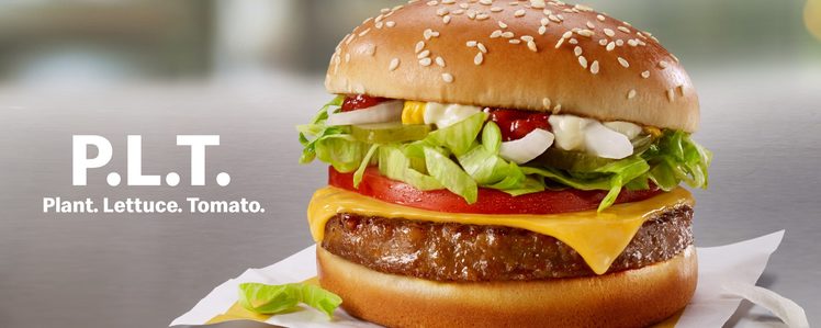 McDonald's Expands Plant-Based P.L.T. Burger Testing in Ontario