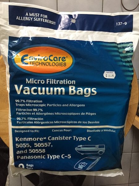 kenmore 50403 vacuum bags canadian tire