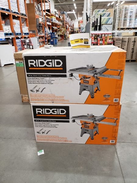 Home Depot] RIDGID 13 Amp 10 in 