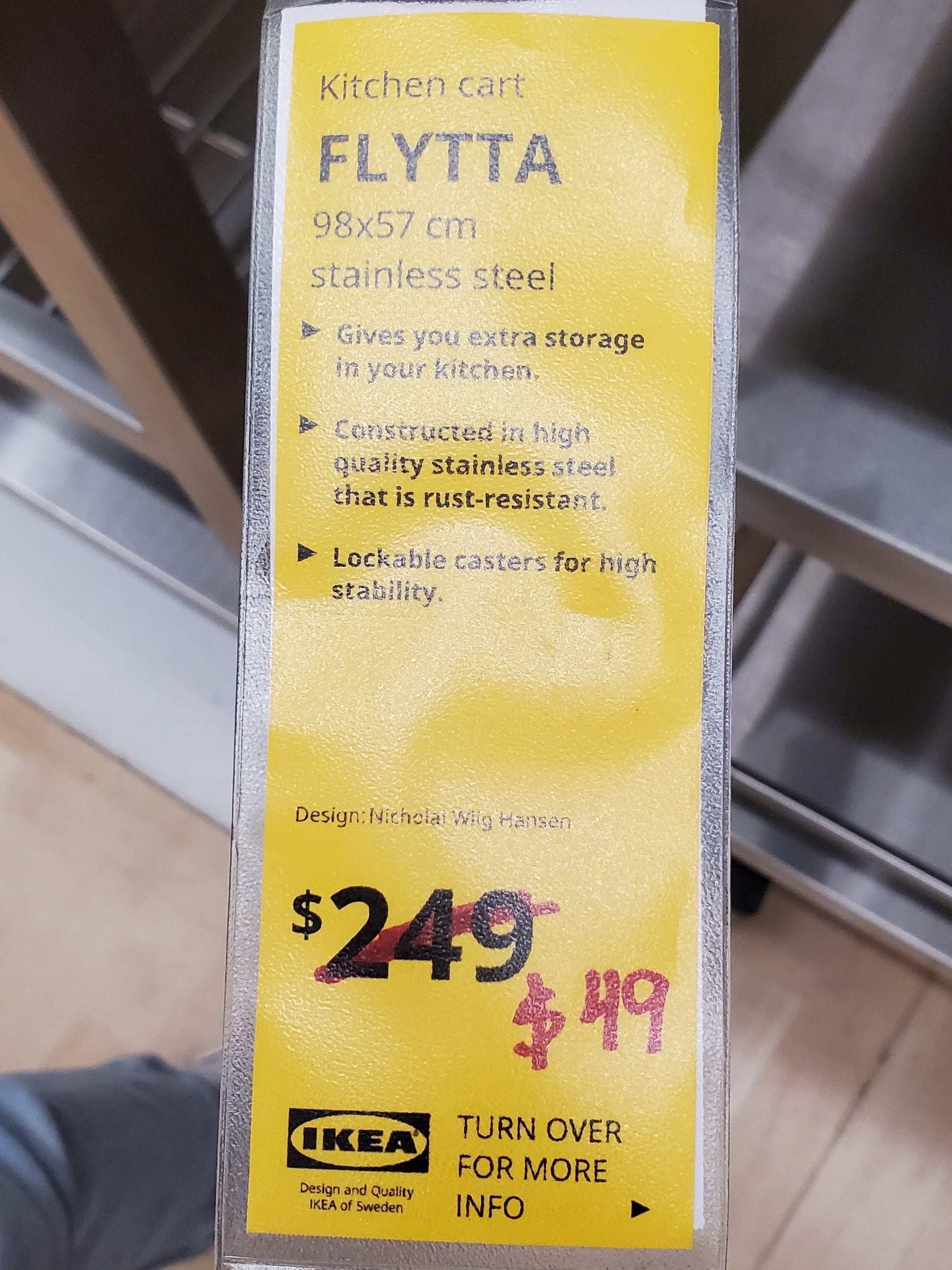 Ikea Ikea North York Flytta Kitchen Cart 49 Redflagdeals Com Forums