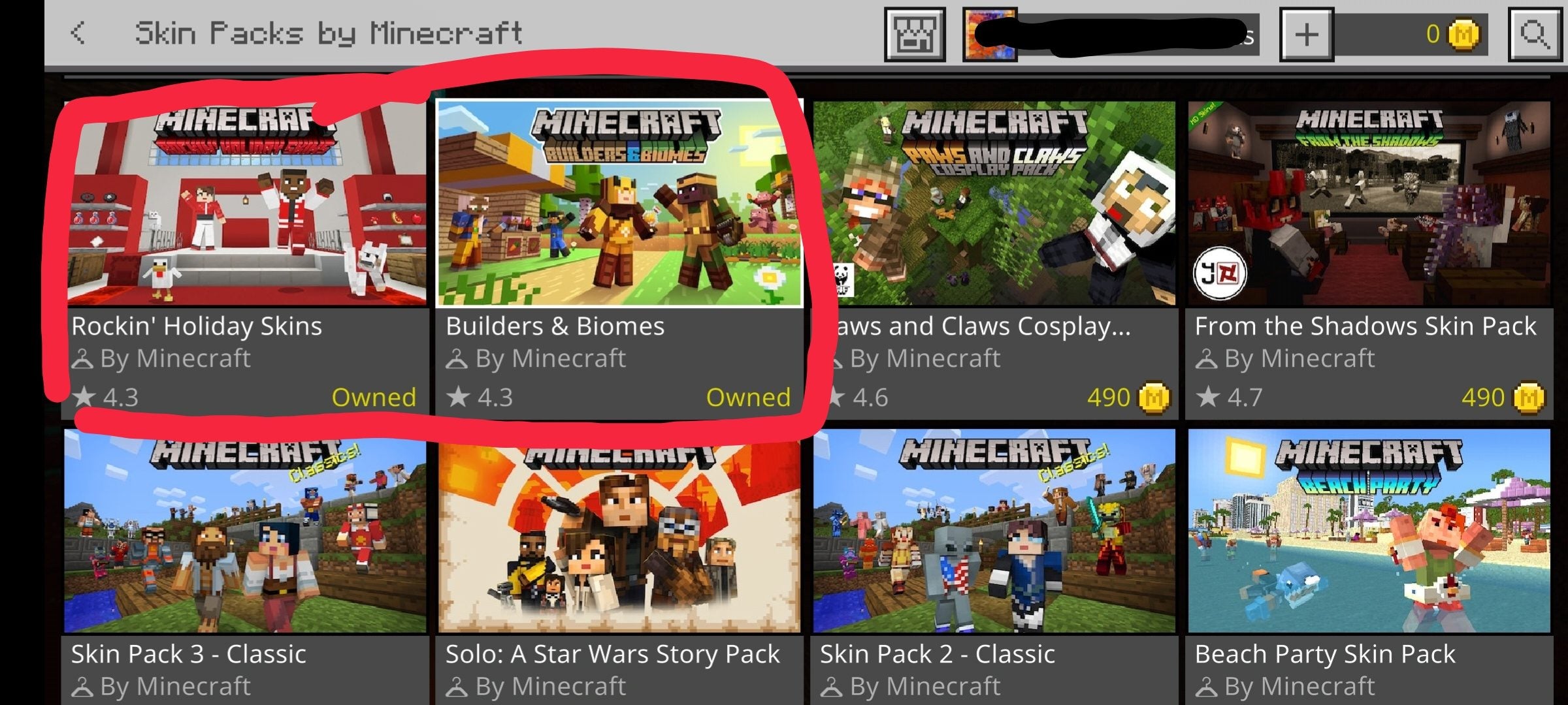 Bedrock Minecraft Skins