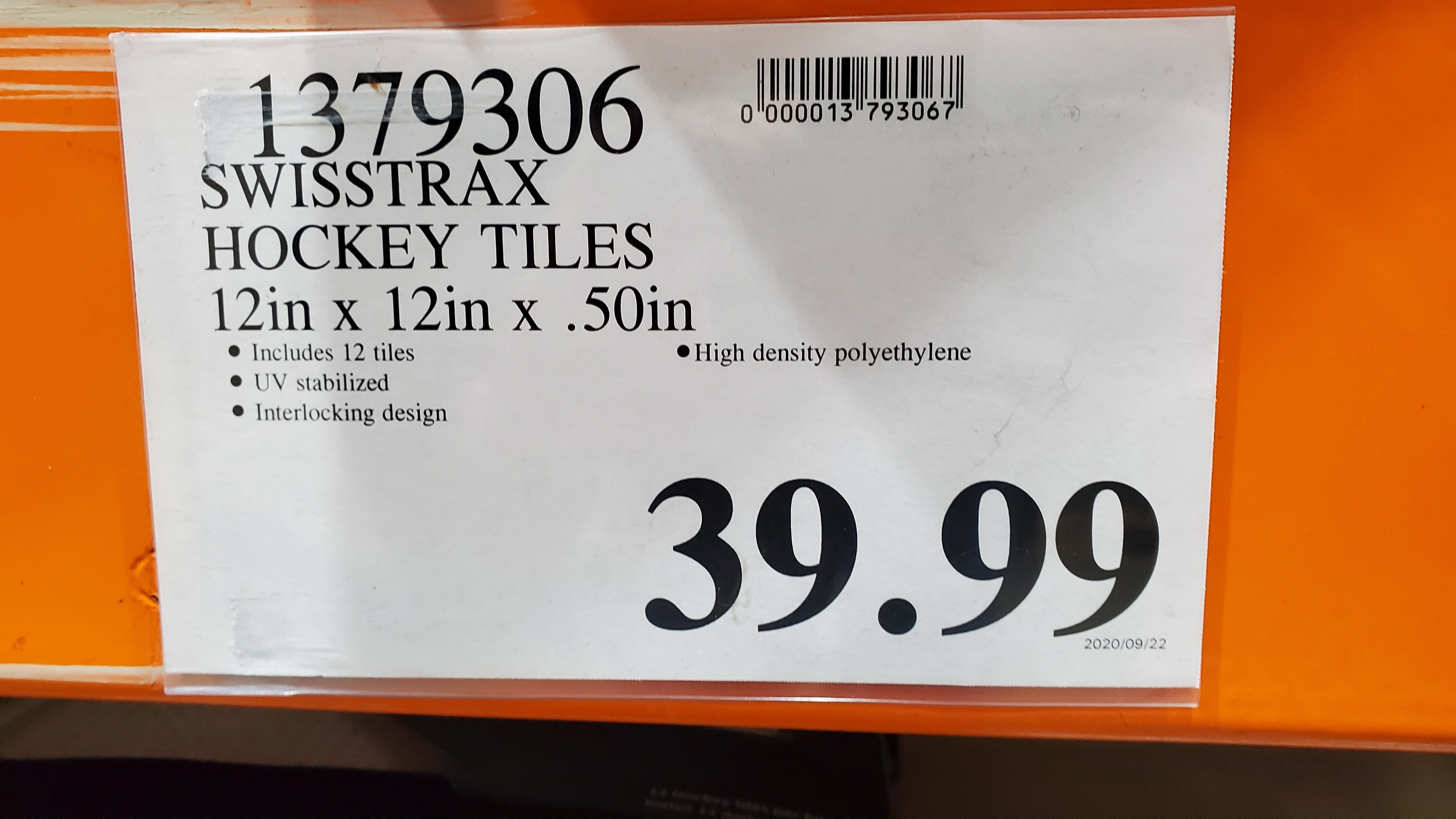 [Costco] Swisstrax hockey tiles 12 for 39.99 Forums