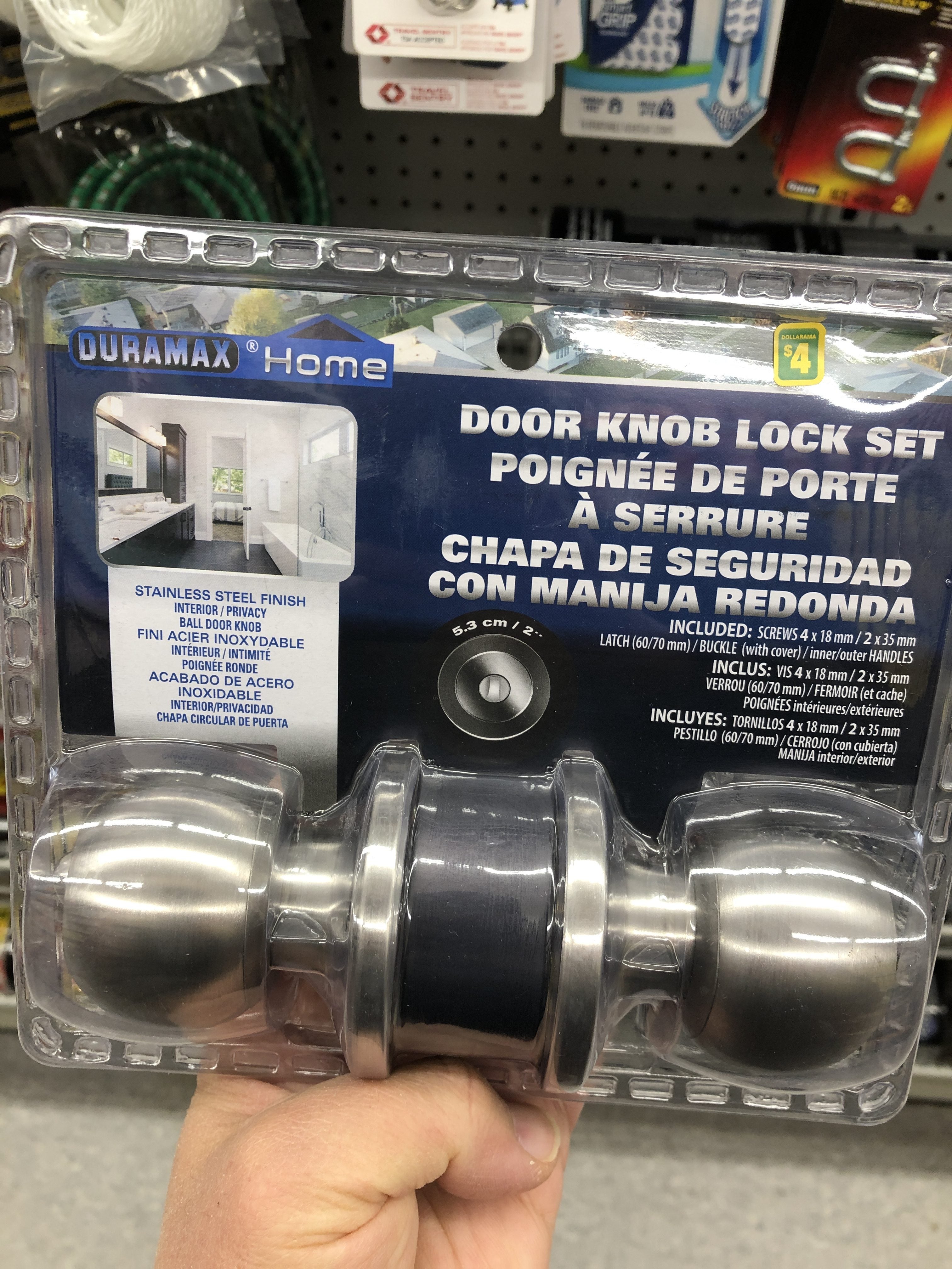 [Dollarama] 4 Door Knob Set / Food Chopper BPA FREE / USB CLIP LIGHT
