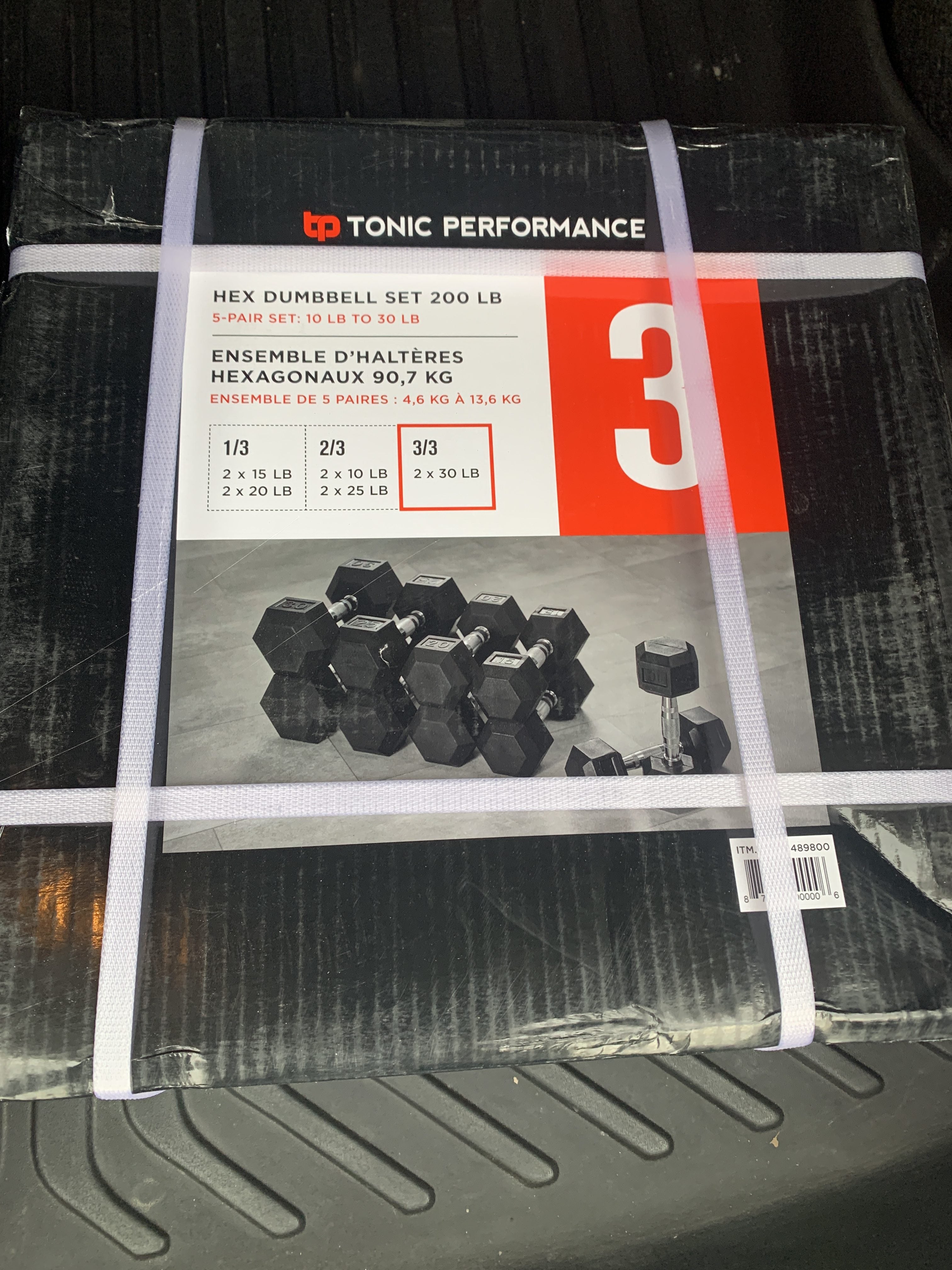 Tonic performance discount hex dumbbell set