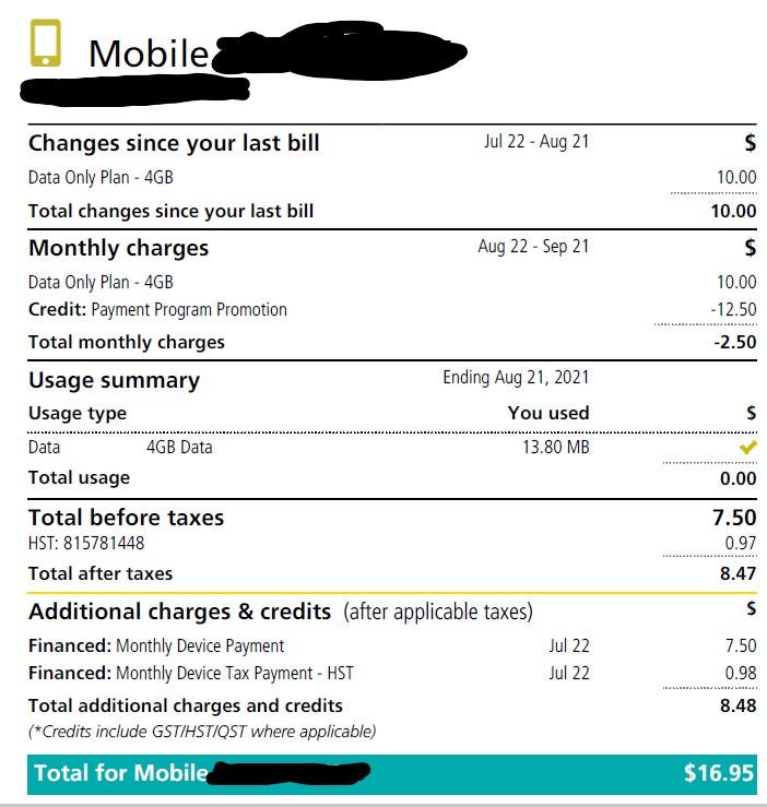 [Fido] [Fido] 2GB LTE Data Plan 10, BYOD, no contract, + tablet with 2 yr contract (Read OP