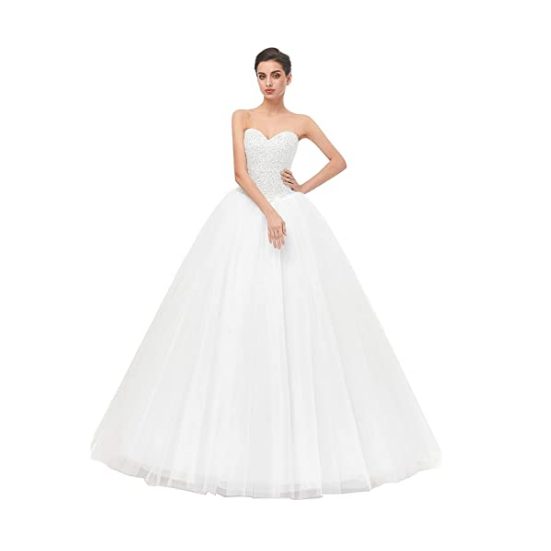 13. Best Costume for Divas: Likedpage Women's Ball Gown Bridal Wedding Dress