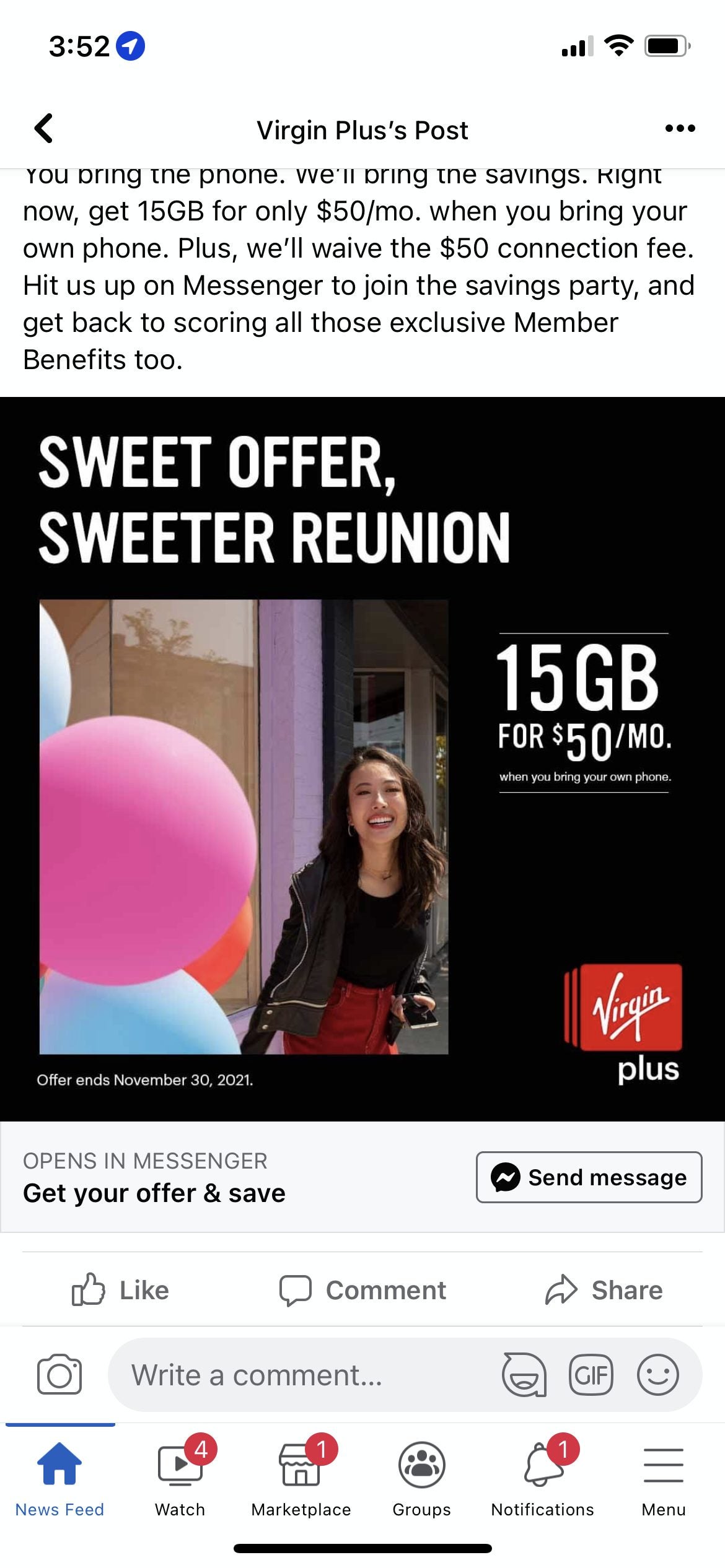 virgin mobile 15gb