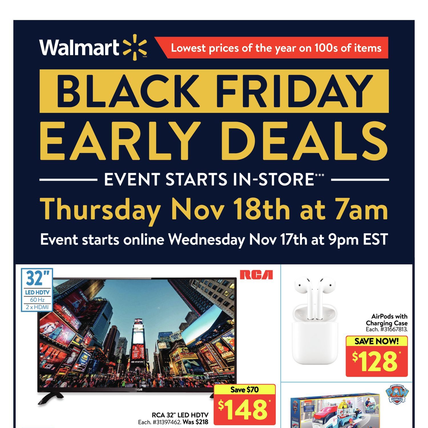 Walmart Weekly Flyer - Black Friday Early Deals - Nov 18 – 24 ...