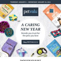 Pet Valu - 2 Weeks of Savings - A Caring New Year Flyer