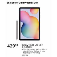 Samsung Galaxy Tab S6 Lite 10.4" 64GB Tablet