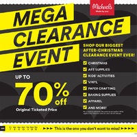  - Weekly Deals - Mega Clearance Event Flyer