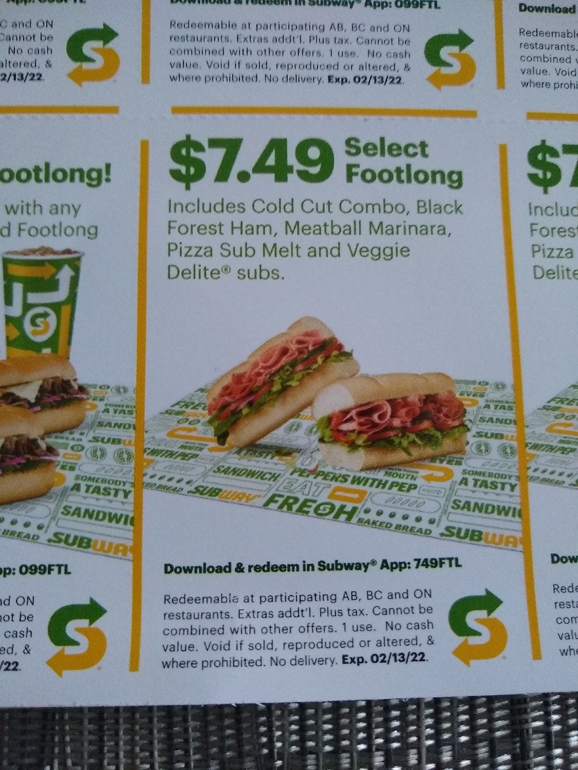Subway] *NEW* Subway coupons (MAILER ONLY not printable) - RedFlagDeals.com  Forums