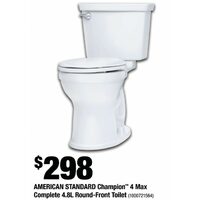 American Standard Champion 4 Max Complete 4.8L Round-Front Toilet