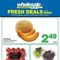 Wholesale Club - Fresh Deals of The Week Flyer