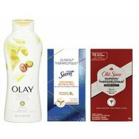 Olay Body Wash or Bar Soap, Secret, Gillette or Old Spice Clinical Antiperspirant or Secret Essential Oils Deodorant