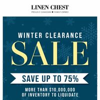 Linen Chest - Winter Clearance Sale Flyer