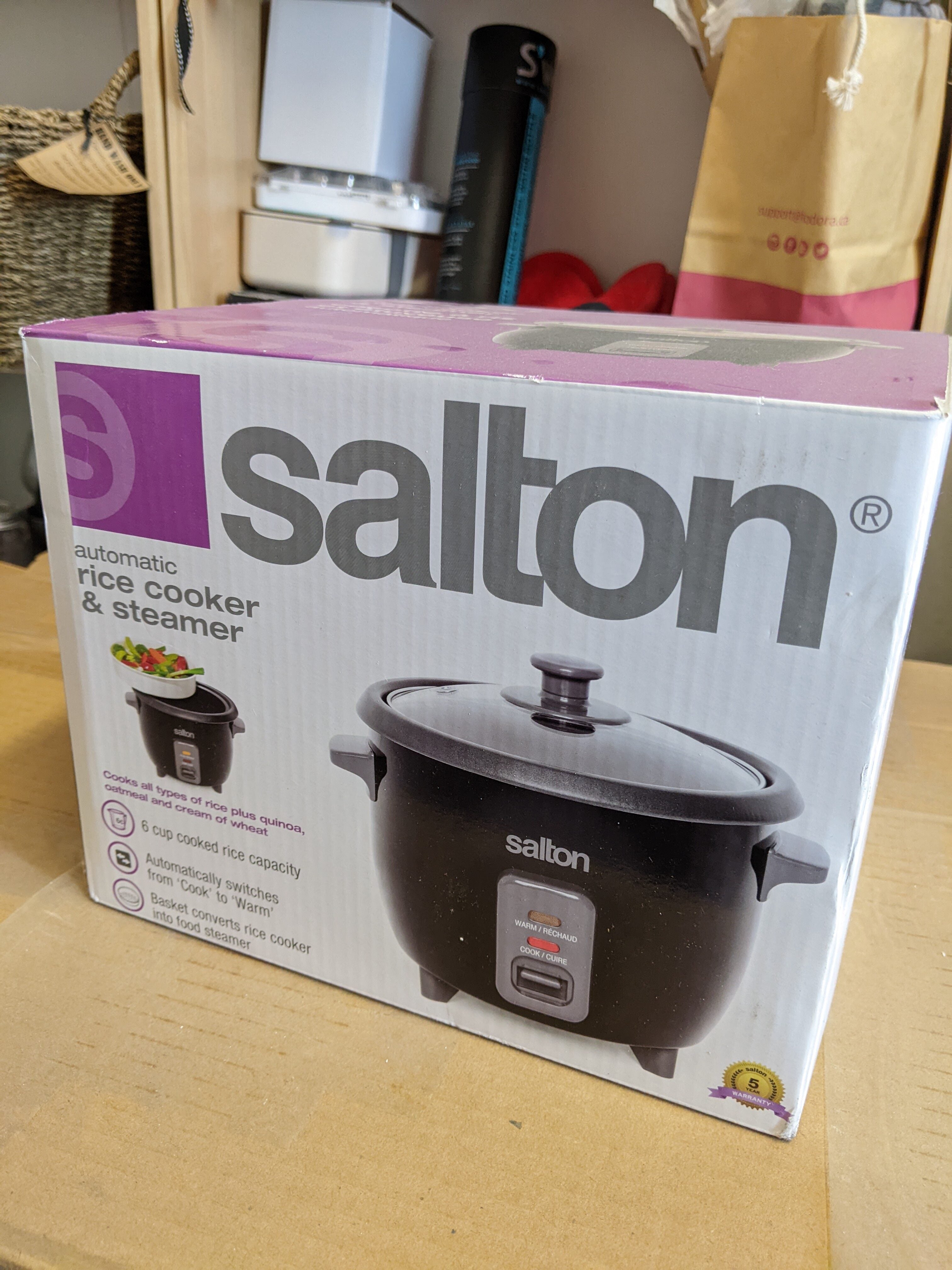 salton 6 cup automatic rice cooker