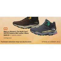 Men's Or Women's The North Face VECTIV Exploris Mid Leather Hikers