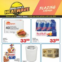 Wholesale Club - Wholesale Heatwave - Blazing Savings (NB/NS/NL) Flyer