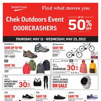 Sport Chek - 2 Weeks of Savings - Chek Outdoors Event Flyer
