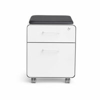 Poppin Mini Stow 2-Drawer File Cabinet