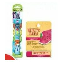 Firefly Kids Ready Go Light Up Battery Toothbrush or Burt's Bees Lip Balms