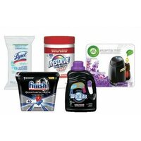 Lysol Simply Wipes Finish, Resolve, Woolite Laundry Detergent or Air Wick Products
