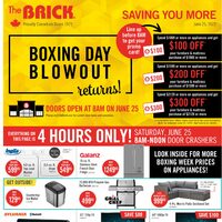 The Brick - Saving You More - Boxing Week Blowout Returns (Franchise Version) Flyer
