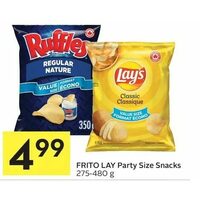 Frito Lay Party Size Snacks