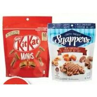 Manner Wafers, Snappers Clusters or Nestle Cello Bags