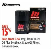 Motomaster OE Plus Synthetic Grade Oil Filters 
