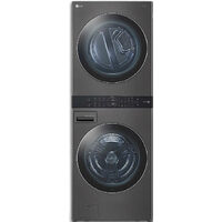 LG Single Unit Front Load WashTower With Center Control 5.2 Cu. Ft. Washer And 7.4 Cu. Ft Electric Dryer 