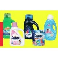 Gain, Purex or Cheer Laundry Detergent ,Gain Flings, Sheets or Fireworks, Purex Ultra Packs, Fleecy Fabric Softener or Sheets  or Tide to Go