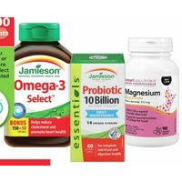 Jamieson Natural Sources, Progressive or Smart Solutions Vitamins, Minerals or Supplements