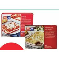 M&M Food Market Lasagna, Chicken Lasagna, Shepherd's Pie or Cabbage Rolls
